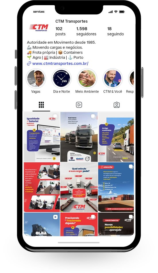 Exemplo de conteúdo desenvolvido para a CTM Transportes