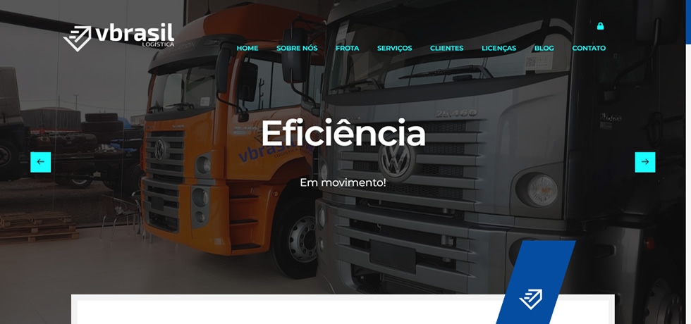 Site da Vbrasil Logística